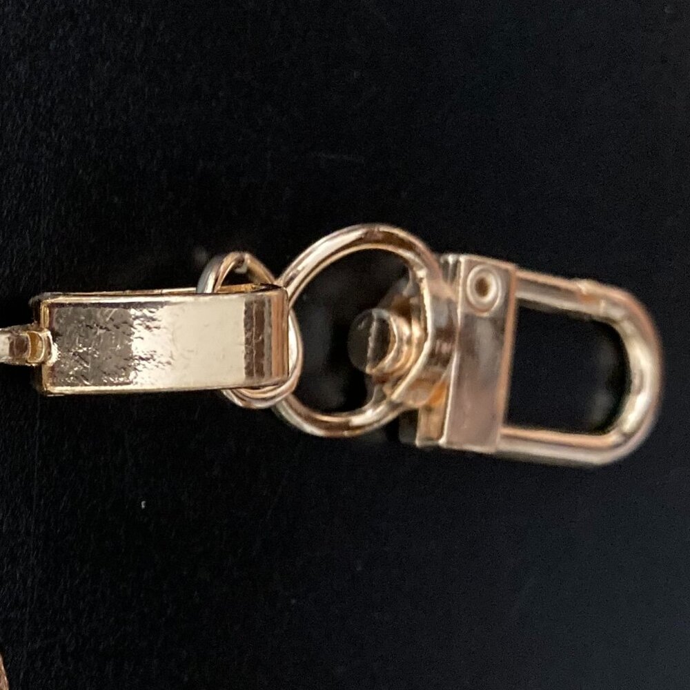 BAG CHARM GOLD-TONED BUTTERFLY WITH ELEGANT BEJEWELED ACCENTS - Picture 7 of 7